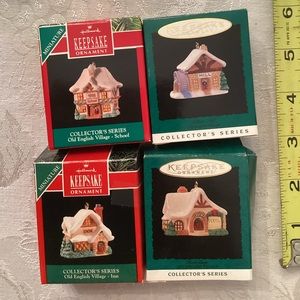 Hallmark miniature Christmas tree ornaments